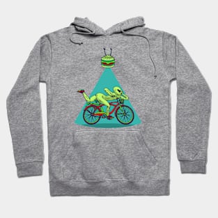 The hofmann alien bike ride (Front & Back Tee) Hoodie